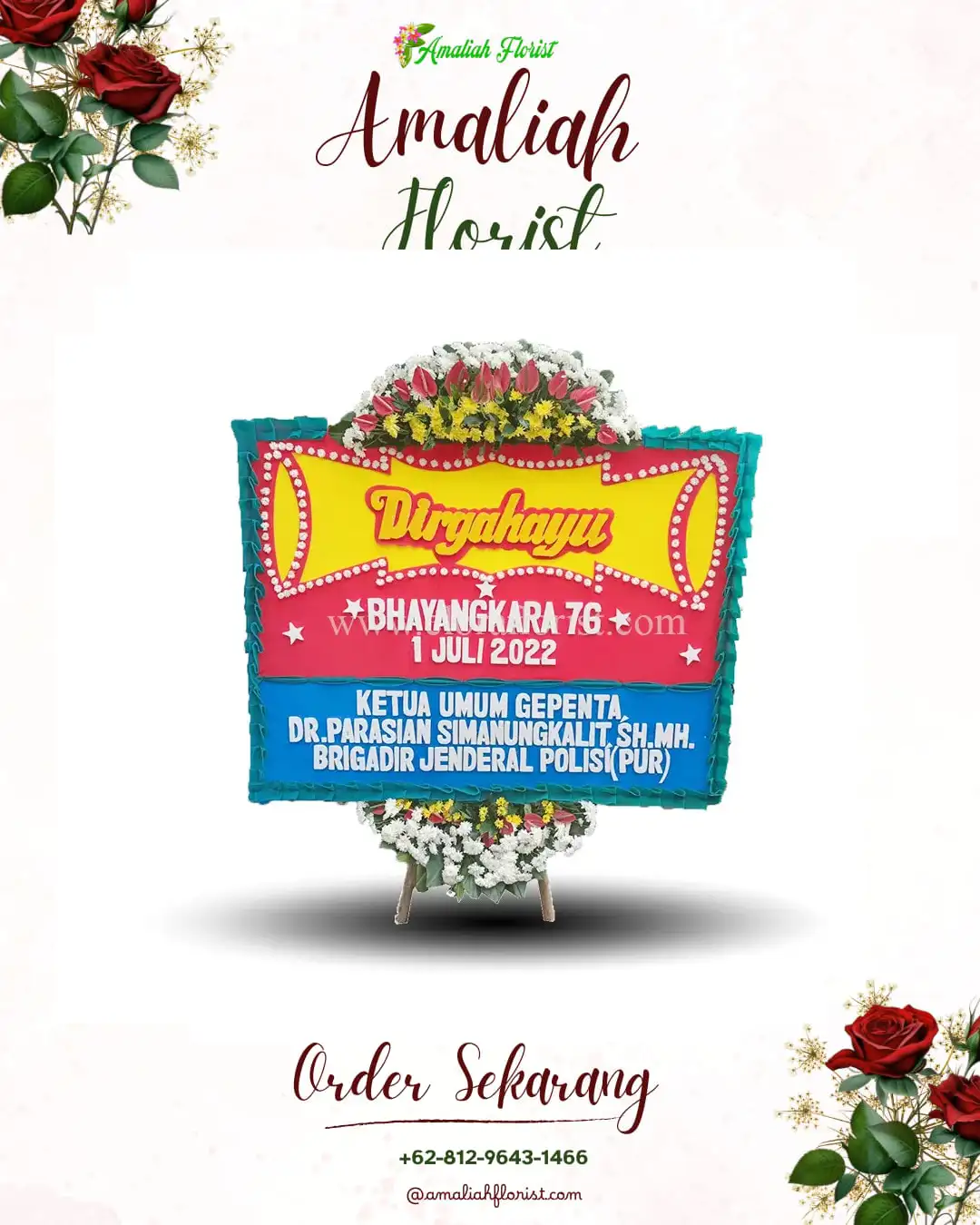 Papan Bunga HUT Ulang Tahun Bilabong Jaya